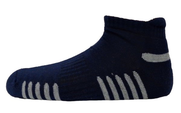 Sneaker Socken Herren, Bambus, mit Frotteesohle, Gr. 40/44, 43/47, marine-blau