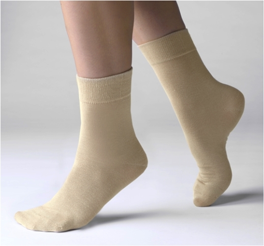 Socken aus Viskose (Bambus), klassisch, UNISEX, sand, 38/41, 41/44, antibakteriell