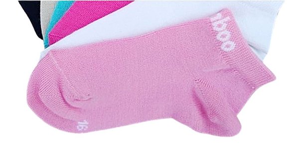 Viskose (Bambus) Sneaker Socken Kinder, rosa, 19/22, 33,5/35, EU Produkt