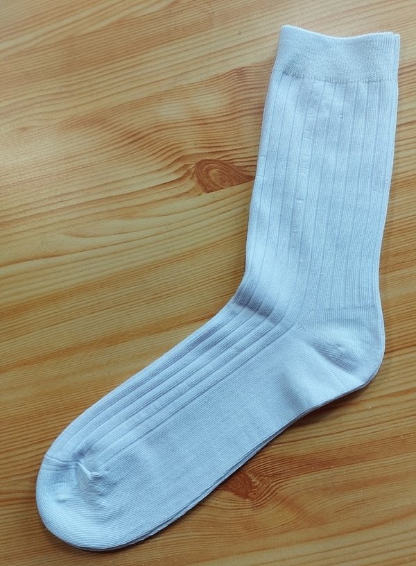 UNISEX Viskose (Bambus) Socken, klassisch mit Bündchen, Rippe, Gr.40/43