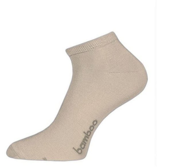 Sneaker Socken Herren, Viskose (Bambus), beige, Gr. 42/43, EU Produkt