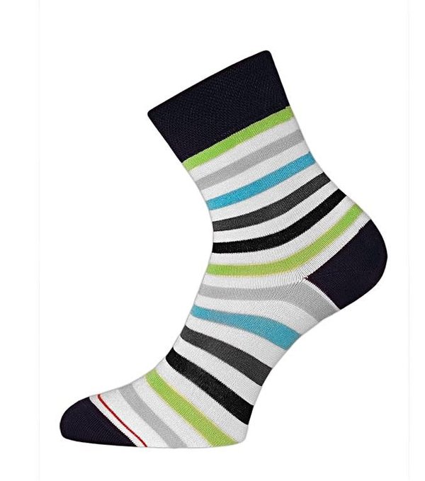 Damen Socken, Viskose (Bambus),  Ringel-weiß-bunt, Gr.39/41, EU Produkt