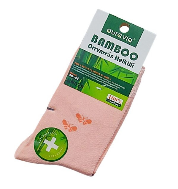 Damen Socken aus Bambus, mint, Logo Butterfly,  Gr.35/38, 38/41
